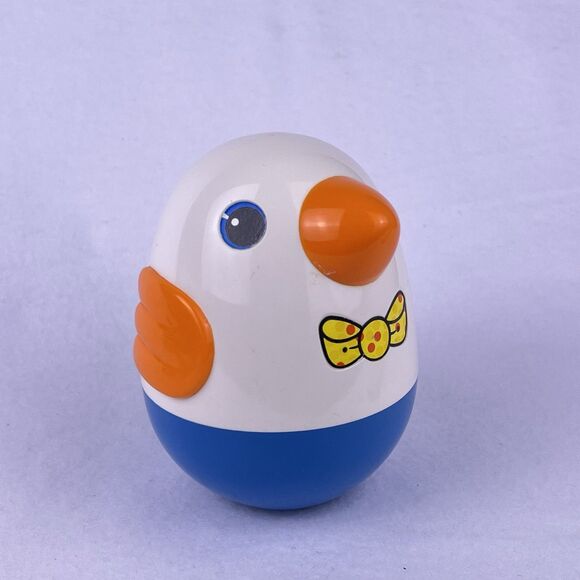 VTG Playskool Chime BellsPenguin Bird Roly PolyWeeble Duck Baby Toddler Toy - Picture 2 of 13